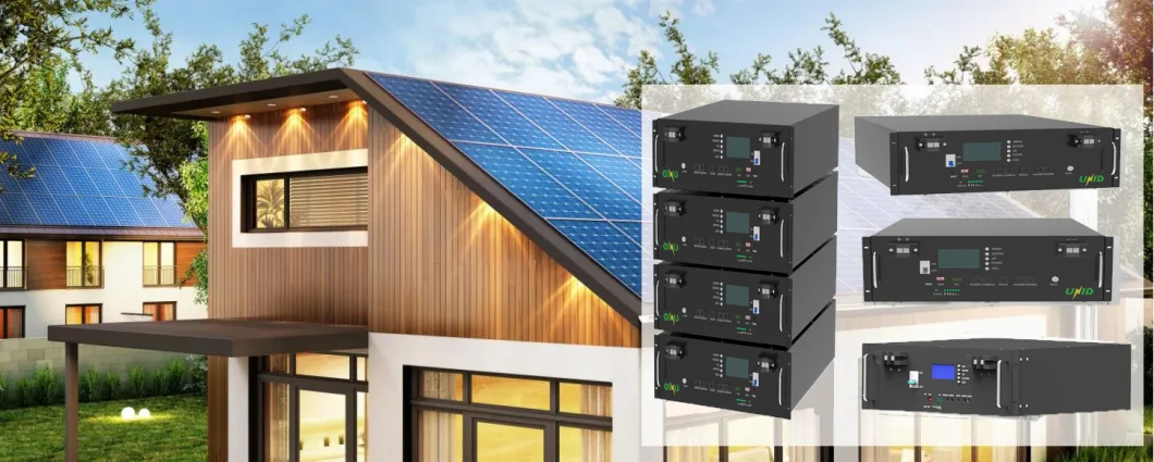 High Efficiency Rack-Mount Battery LiFePO4 Battery Solar Energy Storage EMS for Residential and Commercial Use