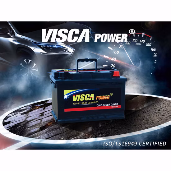 Visca Power DIN75 Mf 12V 자동차 납축 자동차 배터리